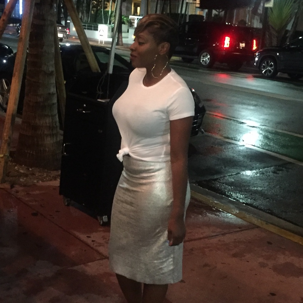 Silver Foil Skirt